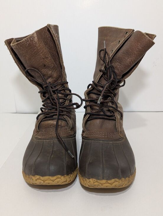 Vintage LL Bean Boots Mens 7M Brown Duck Boots Maine Hunting Shoe main image 13